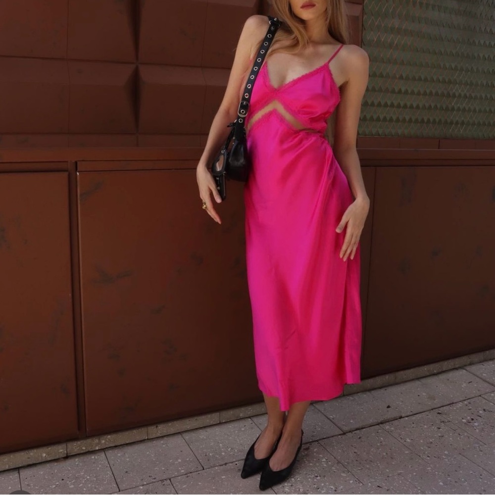 Cami NYC Pink Midi Dress